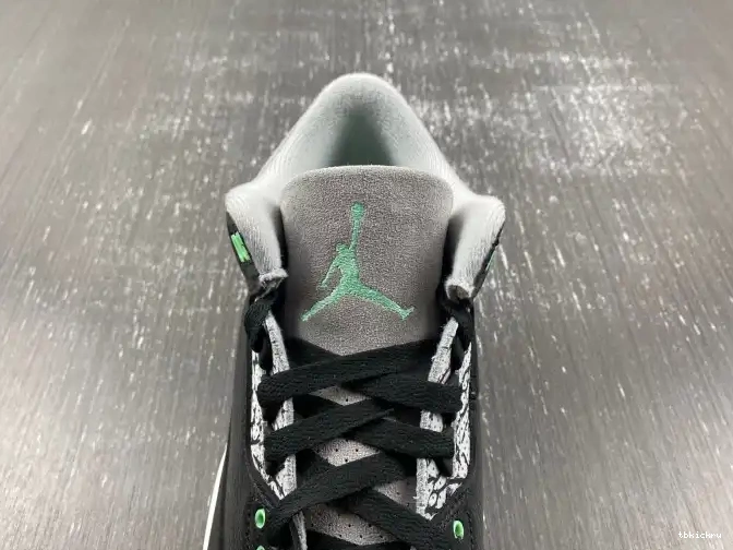 Reps TBkick Glow Green Jordan CT8532-031 Air 3 0508